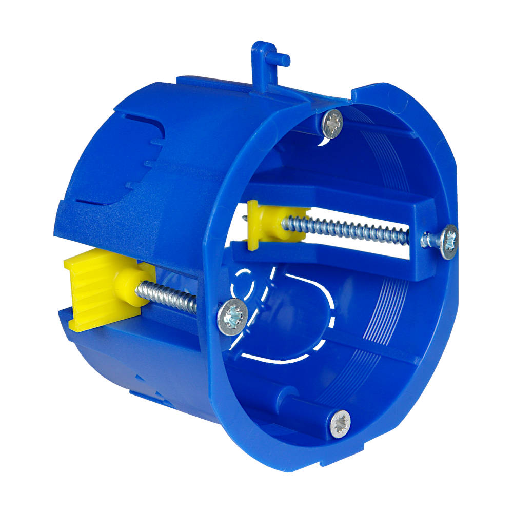 10176 Тусо Коробка установочная ГСК с/у без крышки d 65, гл. 45, под конус, синяя