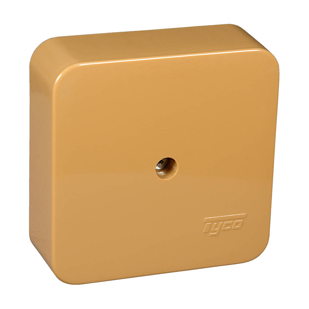 65005К Тусо Коробка универсальная для кабель-каналов, 80х80х25мм (коричневая)