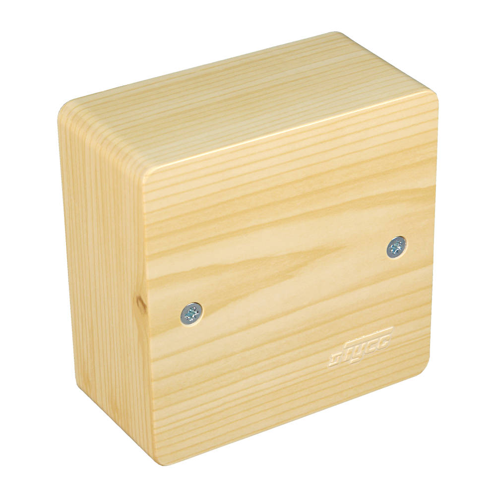 65015-27М Тусо Коробка универсальная для кабель-каналов, 85х85х42мм(сосна на светлой основе)