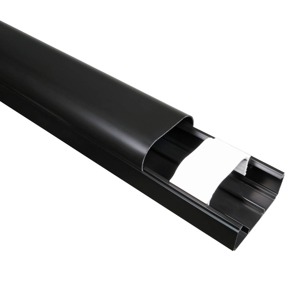 Кабель-канал RuVinil "Арктика" 74х55х2000мм ЧЕРНЫЙ